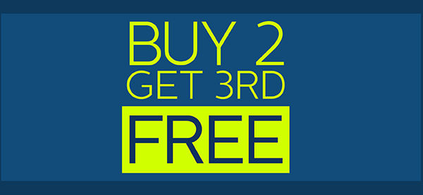 Buy 2 get 3rd free