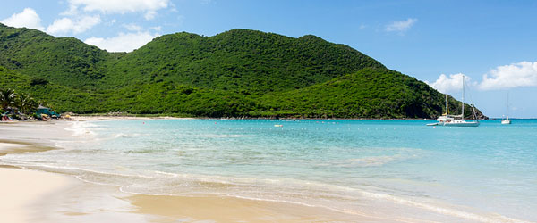 St Maarten's beach in the Caribbean